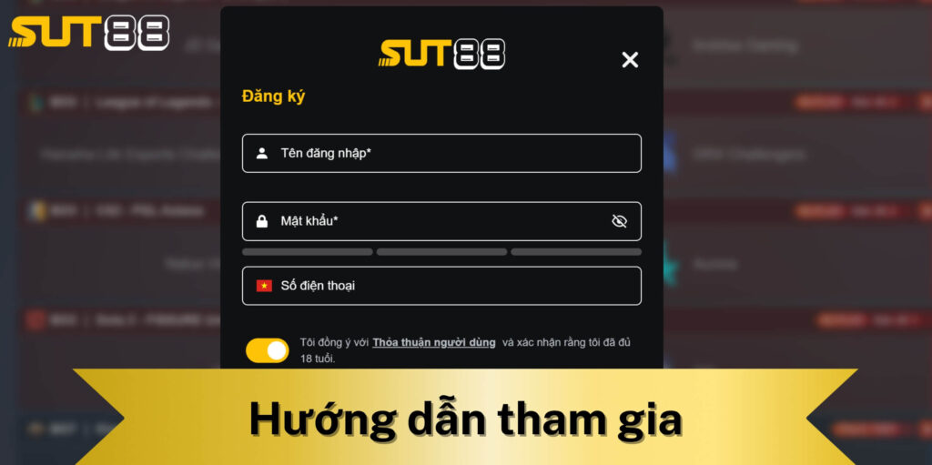 Hướng dẫn tham gia cá cược tại Sut88