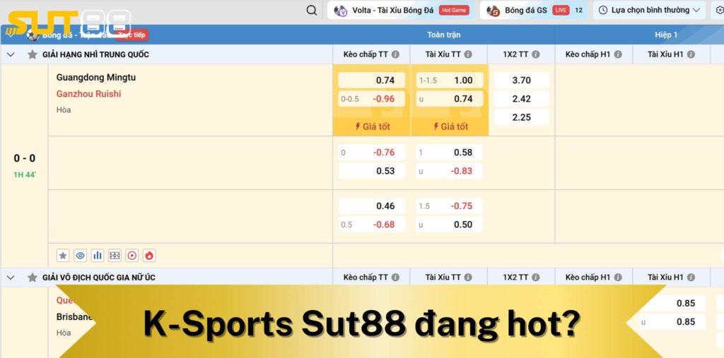 K-Sports Sut88 vì sao lại hot